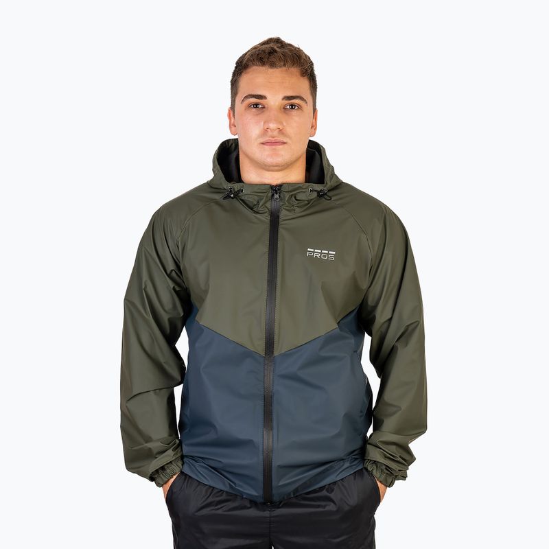 Giacca da pesca da uomo Pros 726 verde/blu