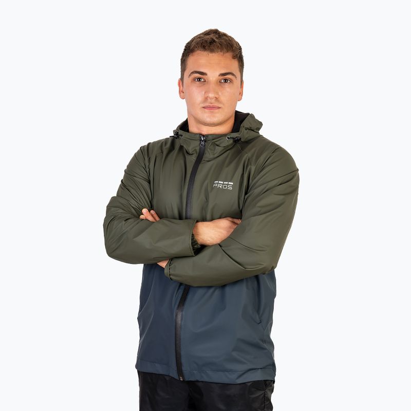 Giacca da pesca da uomo Pros 726 verde/blu 5