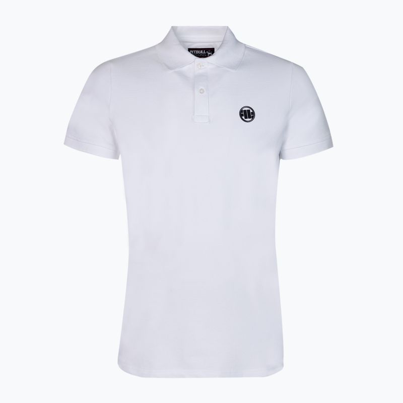 Polo Pitbull West Coast Uomo Slim Logo bianco