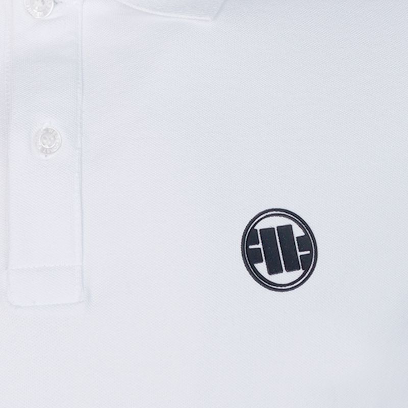 Polo Pitbull West Coast Uomo Slim Logo bianco 3