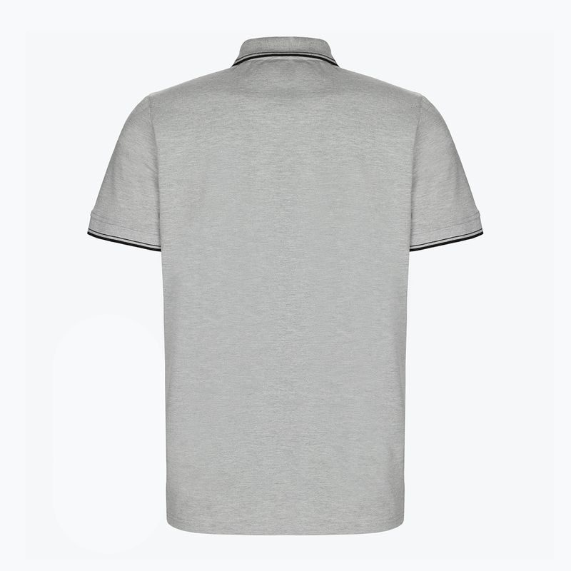 Polo Pitbull West Coast Uomo Slim Stripes grigio/melange 2
