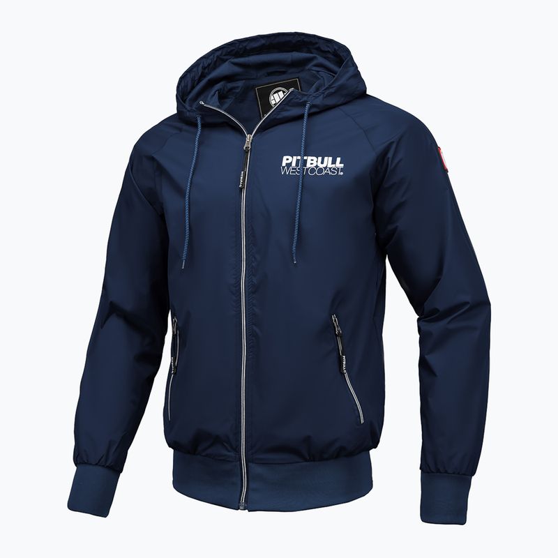 Pitbull West Coast Athletic Uomo Giacca di nylon con cappuccio blu scuro 7