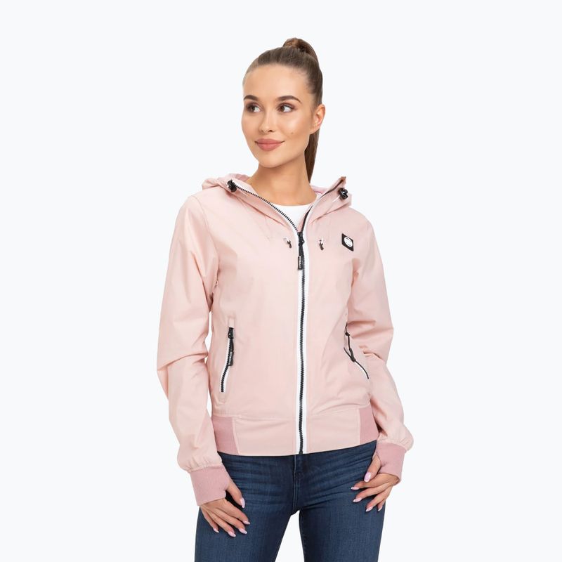 Pitbull West Coast giacca da donna Aaricia con cappuccio in nylon rosa