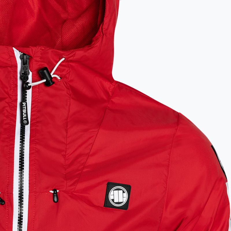 Pitbull West Coast giacca donna Aaricia manica con cappuccio nylon rosso 4