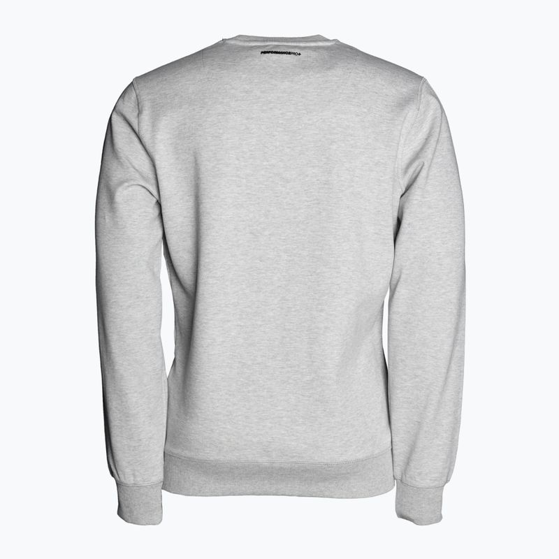 Felpa uomo Pitbull West Coast Crewneck Felce grigio/melange 2