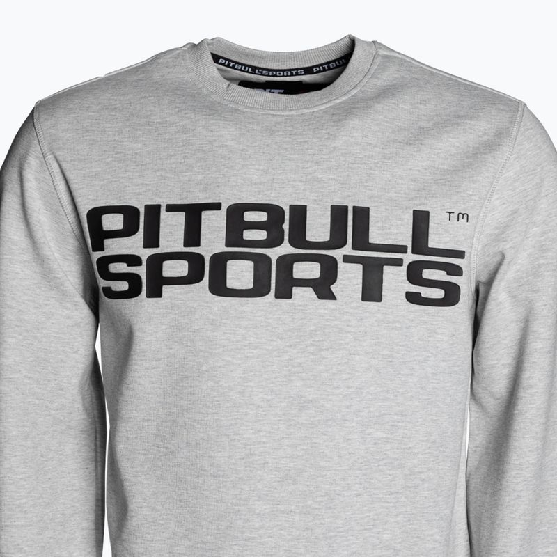 Felpa uomo Pitbull West Coast Crewneck Felce grigio/melange 3