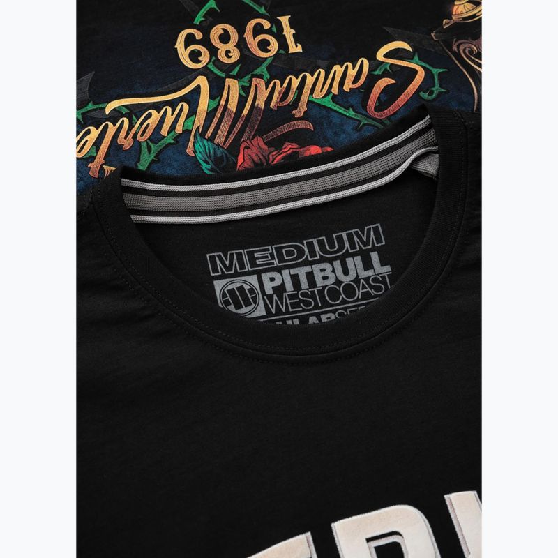 Maglietta Pitbull Santa Muerte uomo nero 3
