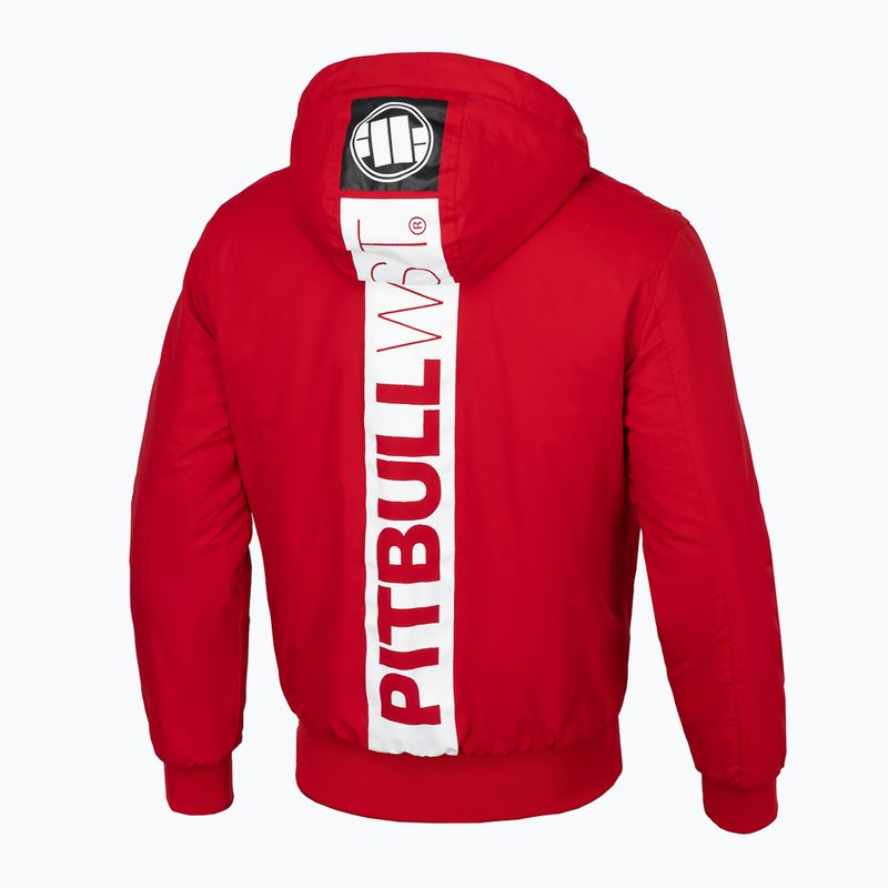 Pitbull West Coast giacca invernale da uomo Cabrillo con cappuccio rosso 4