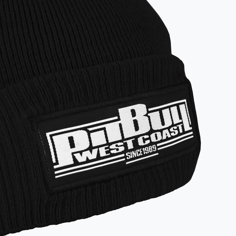 Berretto invernale da uomo Pitbull Beanie One Tone Boxing nero 3