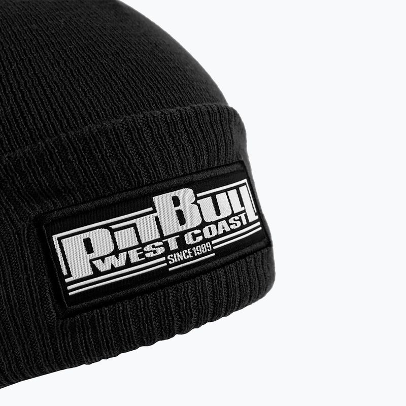 Berretto invernale da uomo Pitbull Beanie Bubble One Tone Boxing nero 3