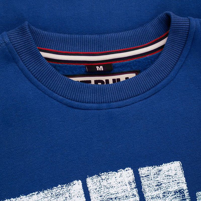 Felpa uomo Pitbull West Coast Crewneck Classic Logo blu royal 4