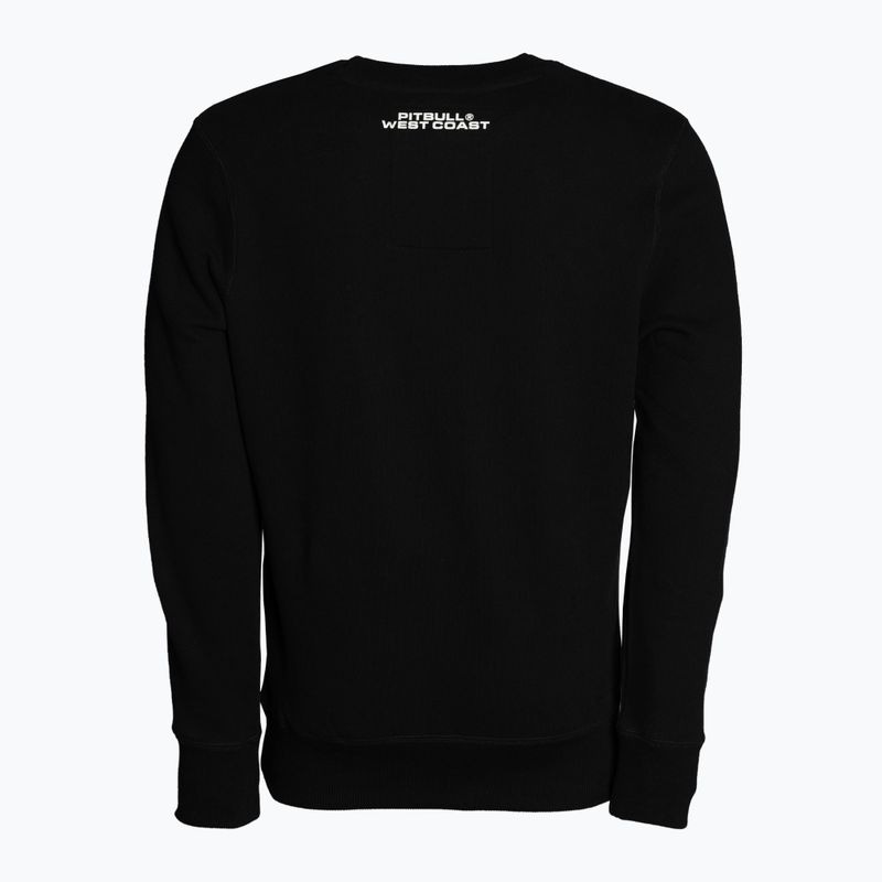 Felpa uomo Pitbull West Coast Crewneck Raster Dog nero 2