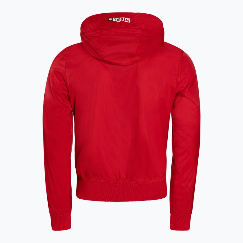 Pitbull West Coast giacca da donna Aaricia con cappuccio in nylon rosso 2