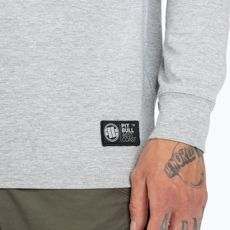Felpa uomo Pitbull West Coast Small Logo Spandex 210 grigio/melange 4