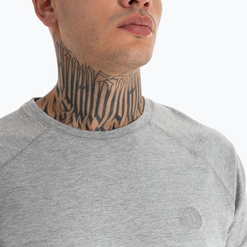 Felpa uomo Pitbull West Coast Small Logo Spandex 210 grigio/melange 6