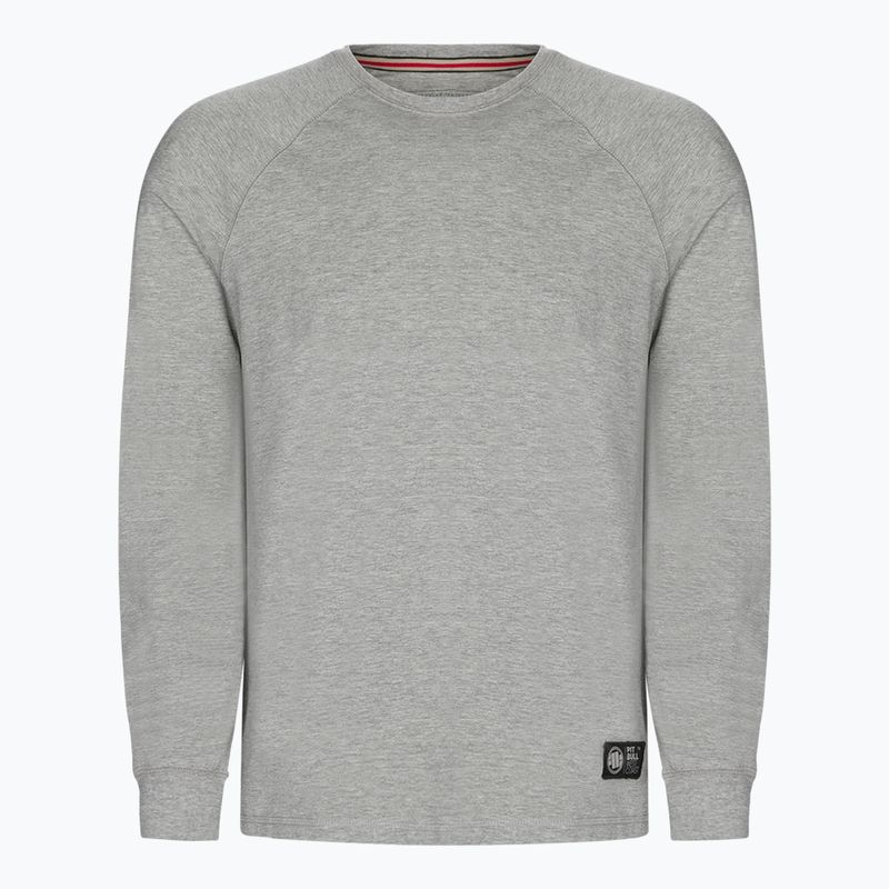 Felpa uomo Pitbull West Coast Small Logo Spandex 210 grigio/melange 7