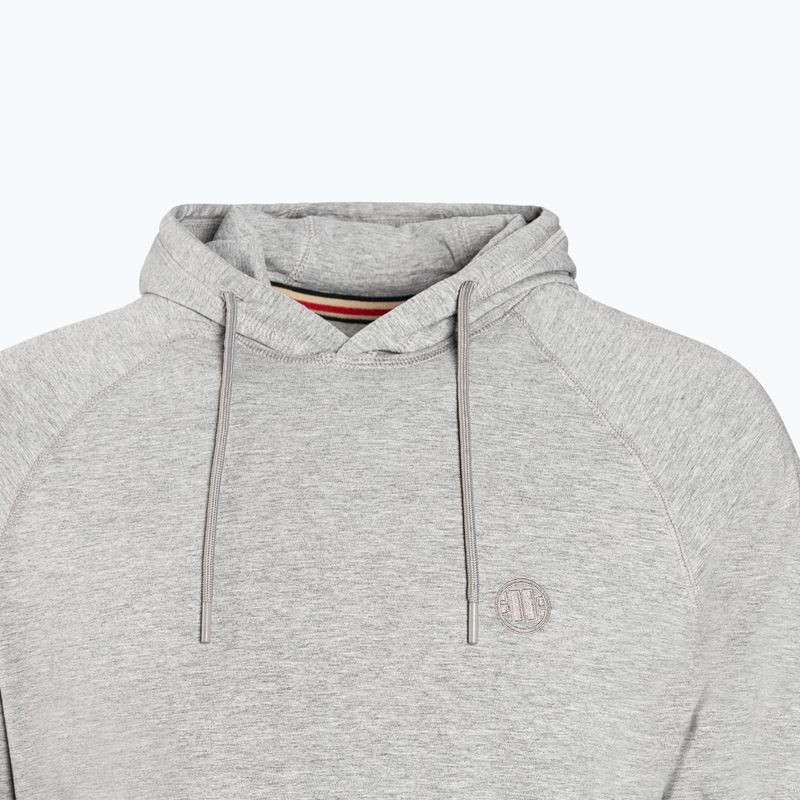 Felpa uomo Pitbull West Coast con cappuccio piccolo logo Spandex 210 grigio 8