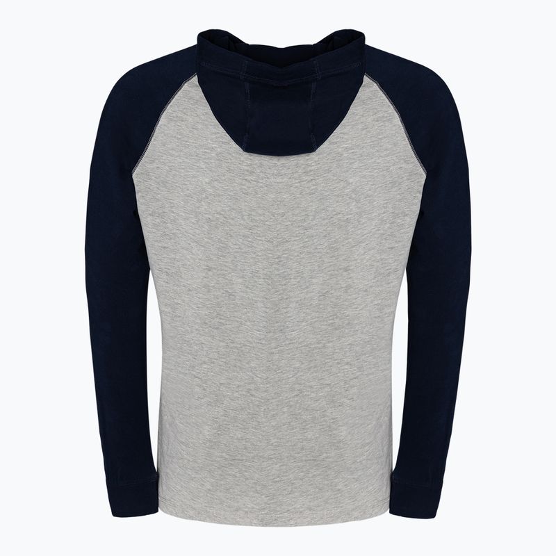 Felpa uomo Pitbull West Coast California 210 grigio/marino scuro con cappuccio 6