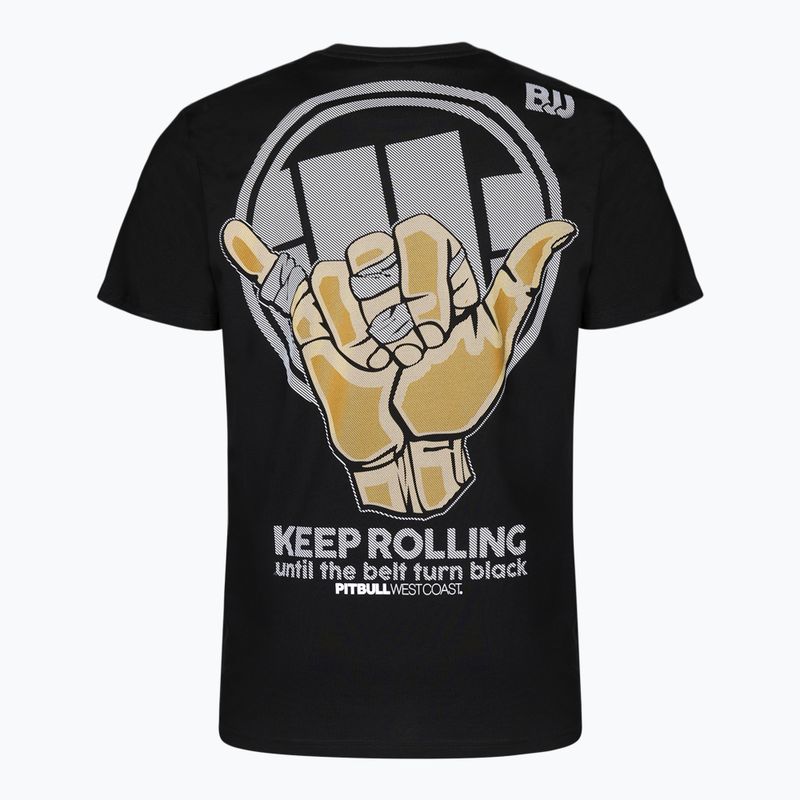 Pitbull West Coast Keep Rolling Maglietta da uomo di peso medio nero 2