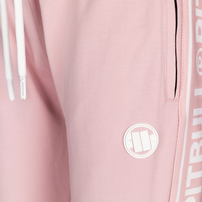 Pantaloni da jogging Pitbull West Coast Donna F.T. 21 Logo piccolo rosa cipria 3