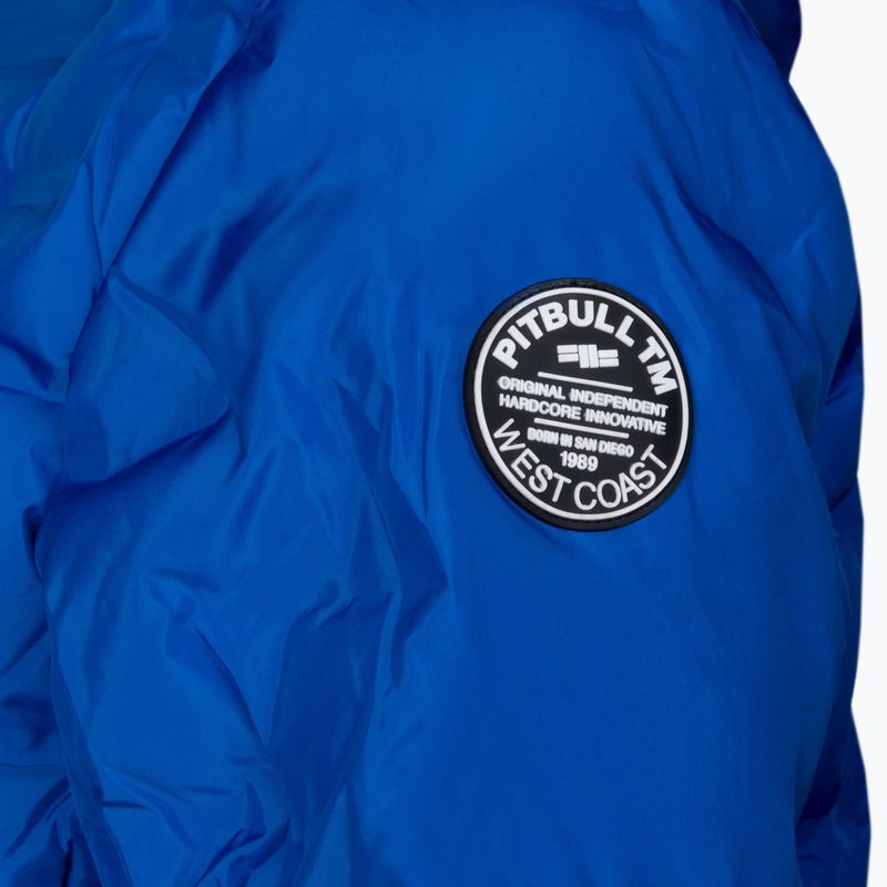 Pitbull West Coast Uomo Giacca invernale trapuntata con cappuccio Carver blu reale 3