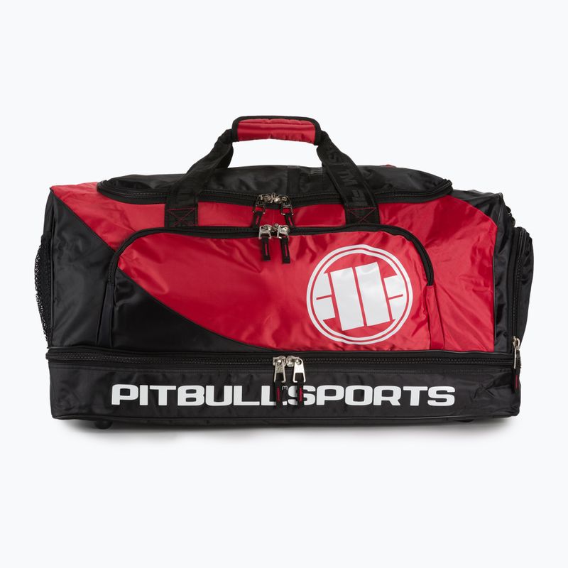 Pitbull West Coast Big Duffle Bag Logo Pitbull Sports 100 l nero/rosso