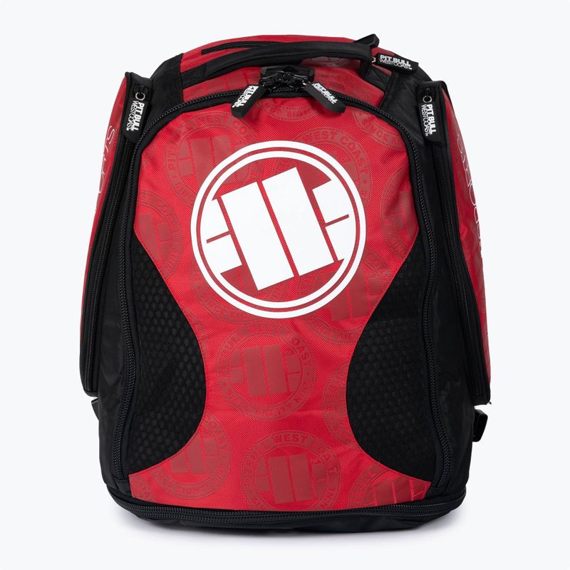 Zaino medio convertibile Pitbull West Coast Logo da uomo 49-65 l rosso
