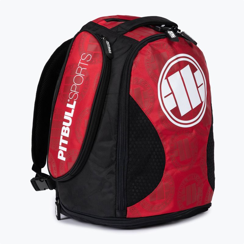 Zaino medio convertibile Pitbull West Coast Logo da uomo 49-65 l rosso 2