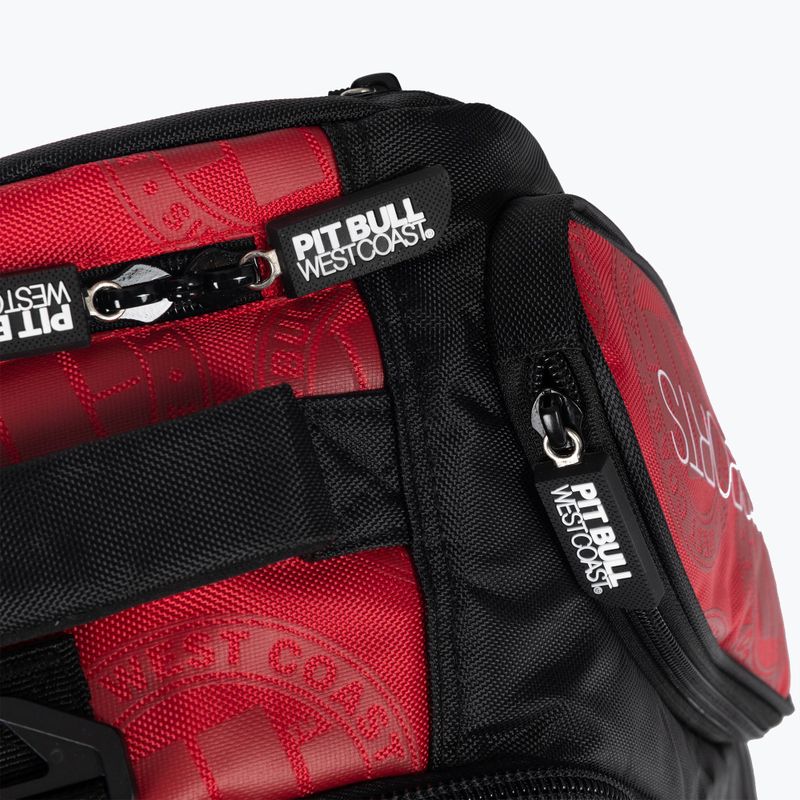 Zaino medio convertibile Pitbull West Coast Logo da uomo 49-65 l rosso 4