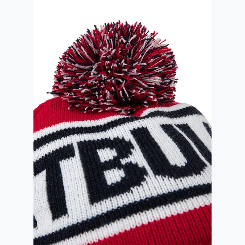 Berretto invernale da uomo Pitbull Beanie Fleming II rosso/marino scuro 3