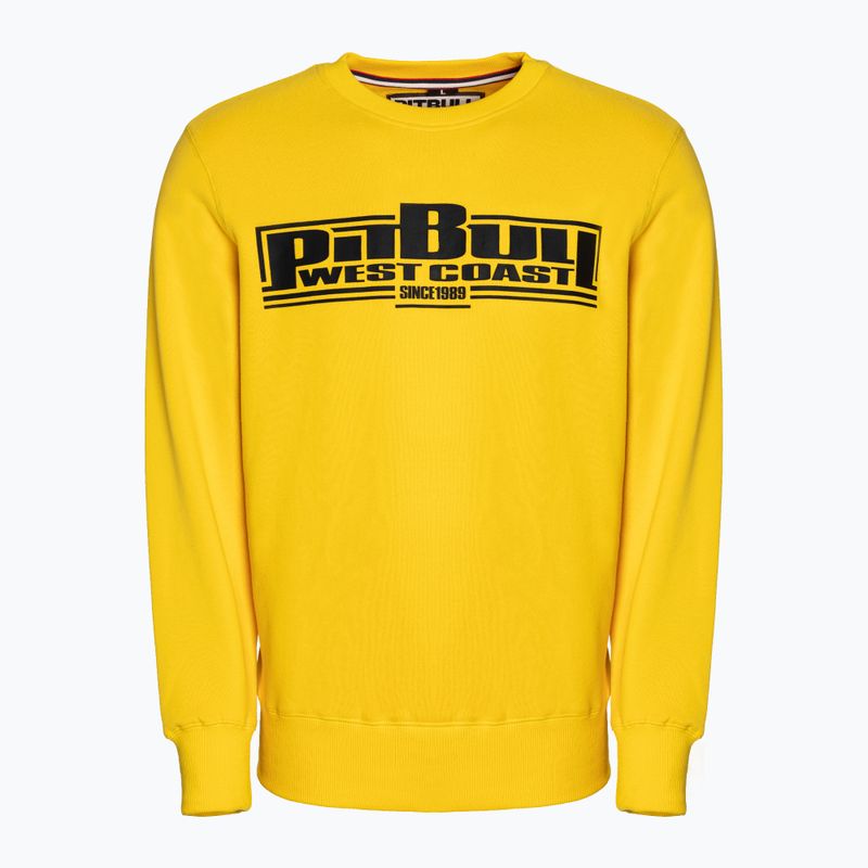Felpa uomo Pitbull West Coast Crewneck Classic Boxing 21 giallo