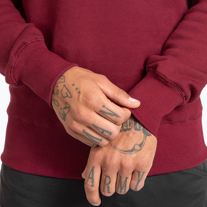 Felpa uomo Pitbull West Coast Crewneck Classic Logo bordeaux 5