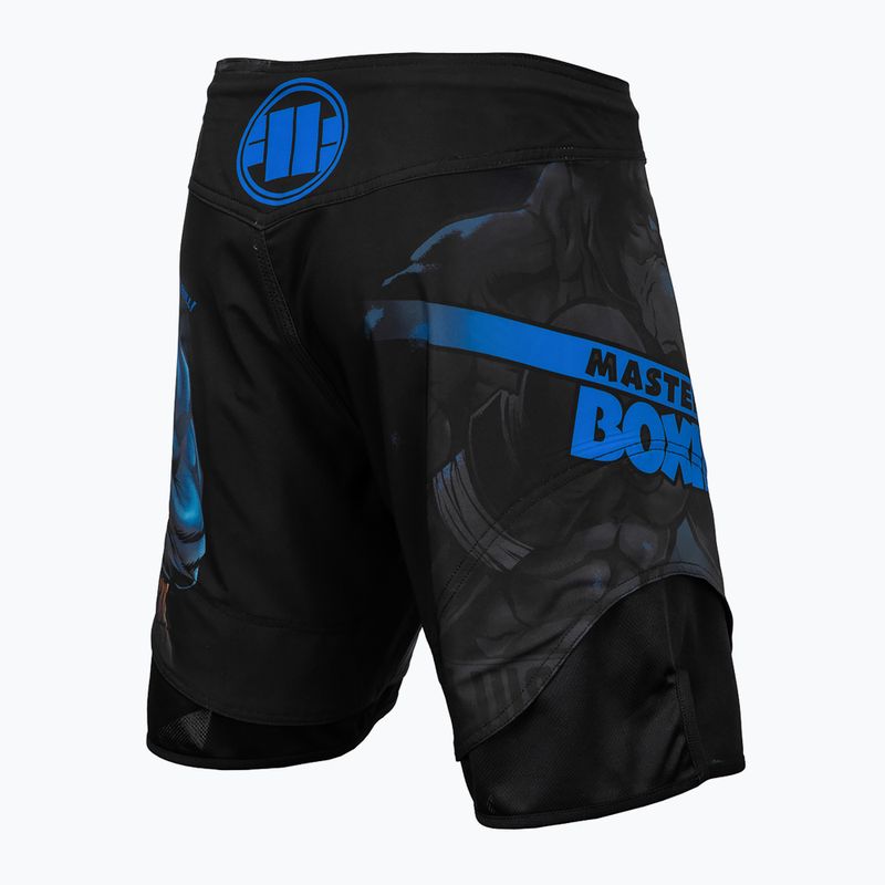 Pitbull West Coast pantaloncini da uomo Grappling Master Of Boxing nero 10