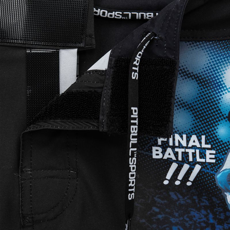 Pitbull West Coast pantaloncini da uomo Grappling Master Of Boxing nero 12