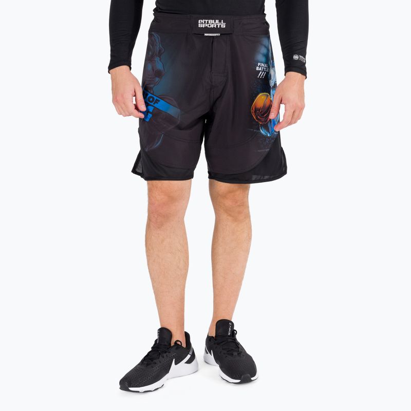 Pitbull West Coast pantaloncini da uomo Grappling Master Of Boxing nero 2