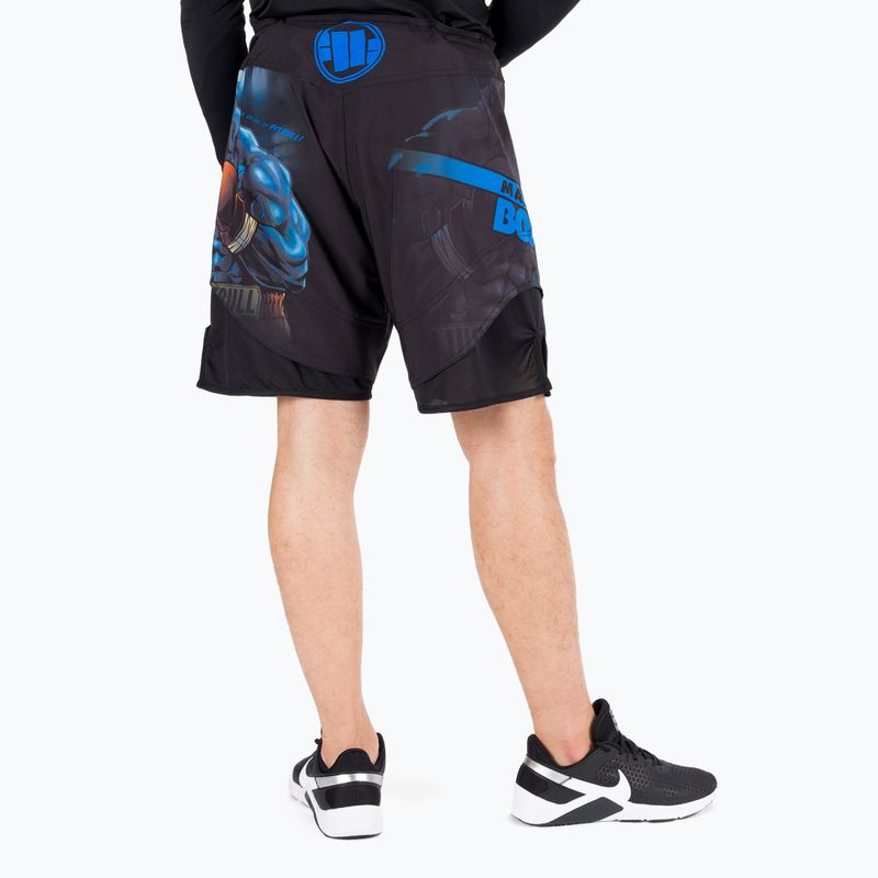 Pitbull West Coast pantaloncini da uomo Grappling Master Of Boxing nero 4