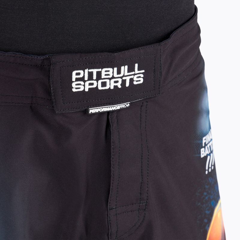 Pitbull West Coast pantaloncini da uomo Grappling Master Of Boxing nero 5