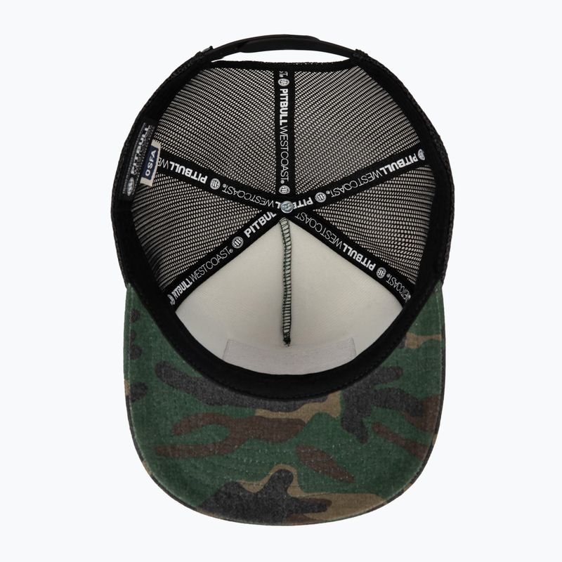 Uomo Pitbull West Coast Mesh Snapback cap ,,Blood Dog" Camo Trucker legno / nero 7