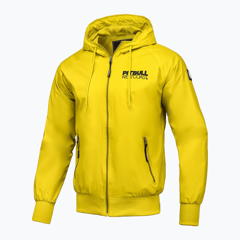 Pitbull West Coast Athletic Uomo Giacca di nylon con cappuccio giallo