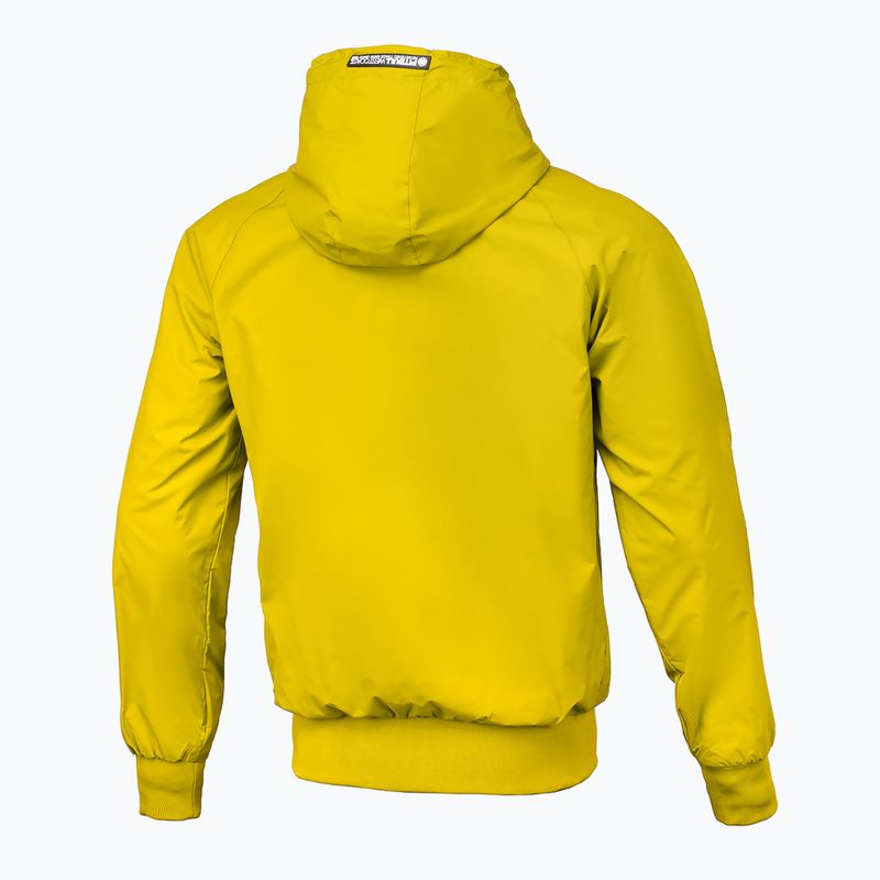 Pitbull West Coast Athletic Uomo Giacca di nylon con cappuccio giallo 2