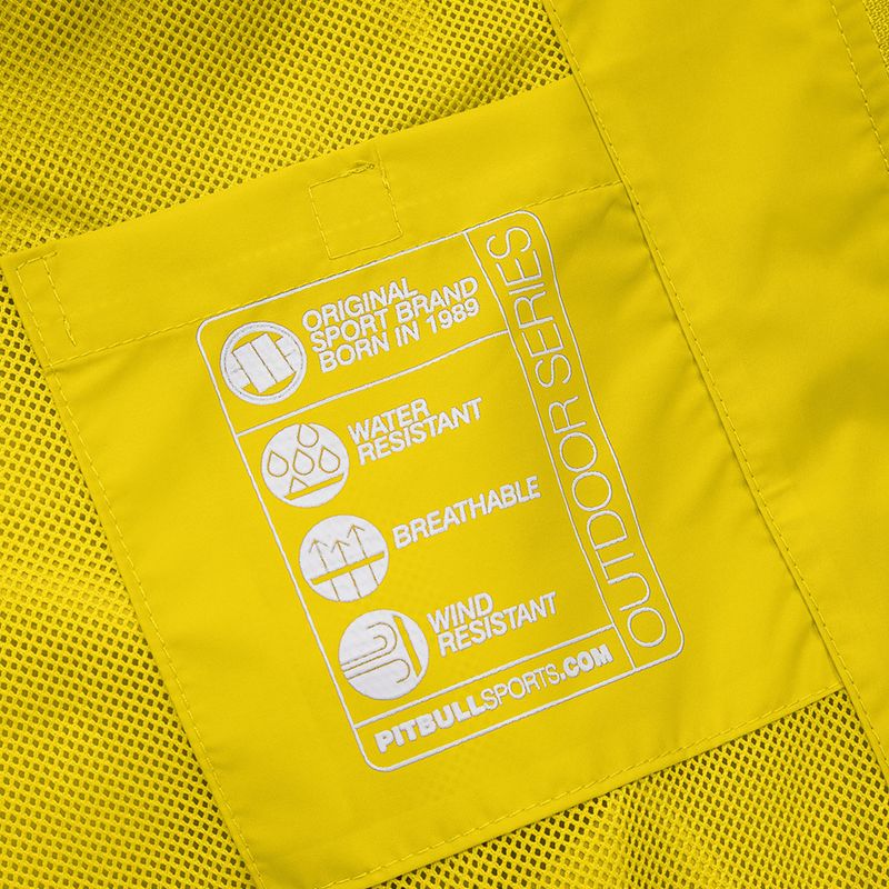 Pitbull West Coast Athletic Uomo Giacca di nylon con cappuccio giallo 6