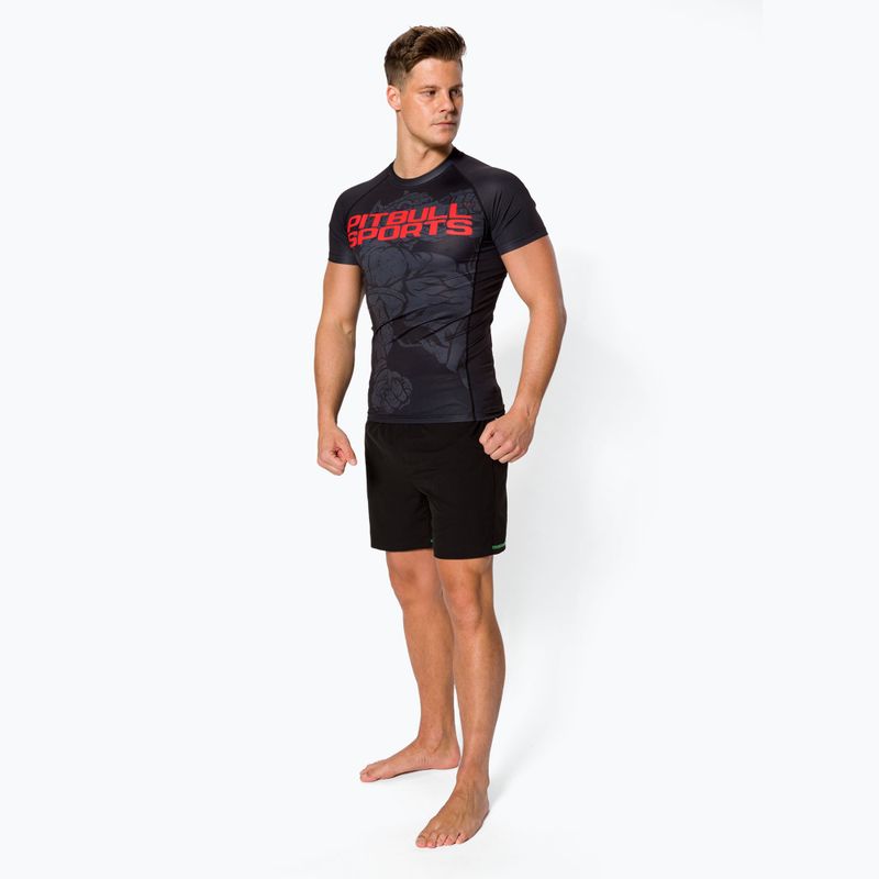 Pitbull West Coast Uomo T-S Rash Rash Master Of Muay Thai Nero 2