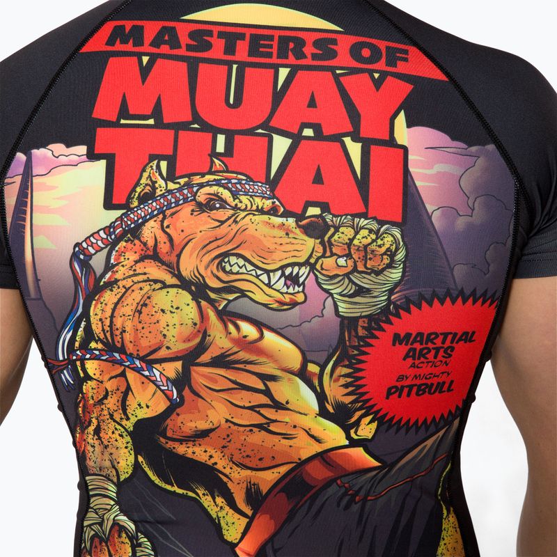 Pitbull West Coast Uomo T-S Rash Rash Master Of Muay Thai Nero 4