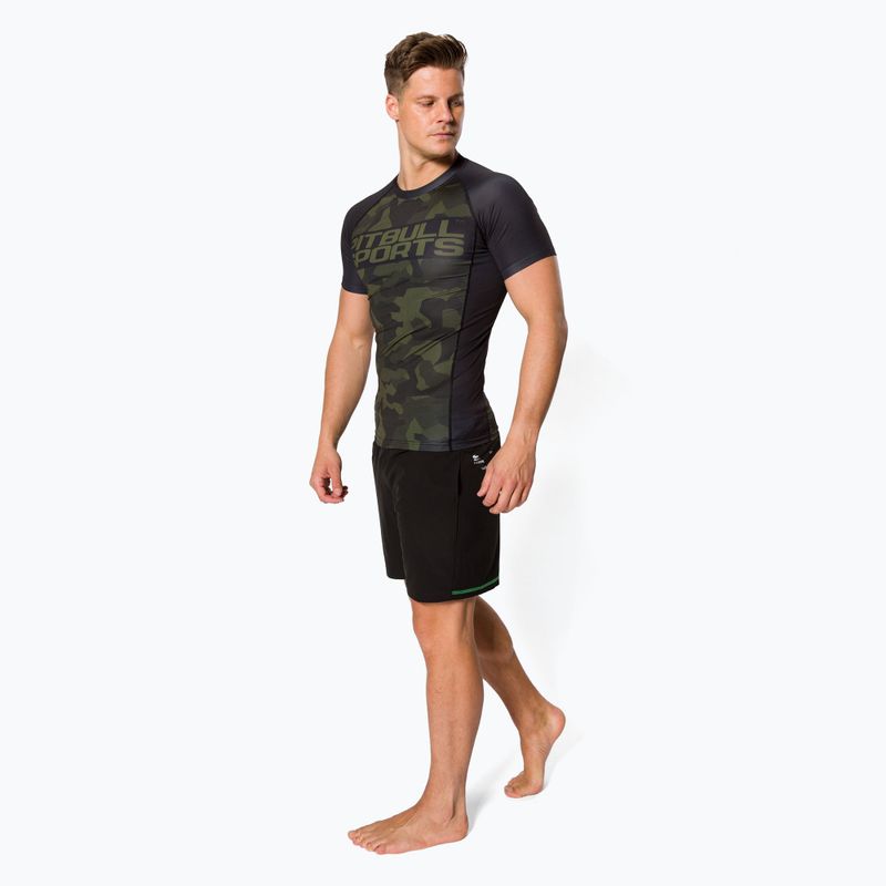 T-S Rash Dillard da uomo Pitbull West Coast, rashguard mimetico oliva 2