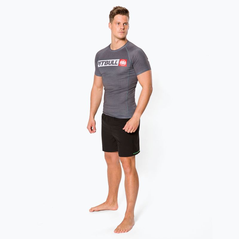 T-S Rash Hilltop Pitbull West Coast uomo grigio/melange rashguard 2