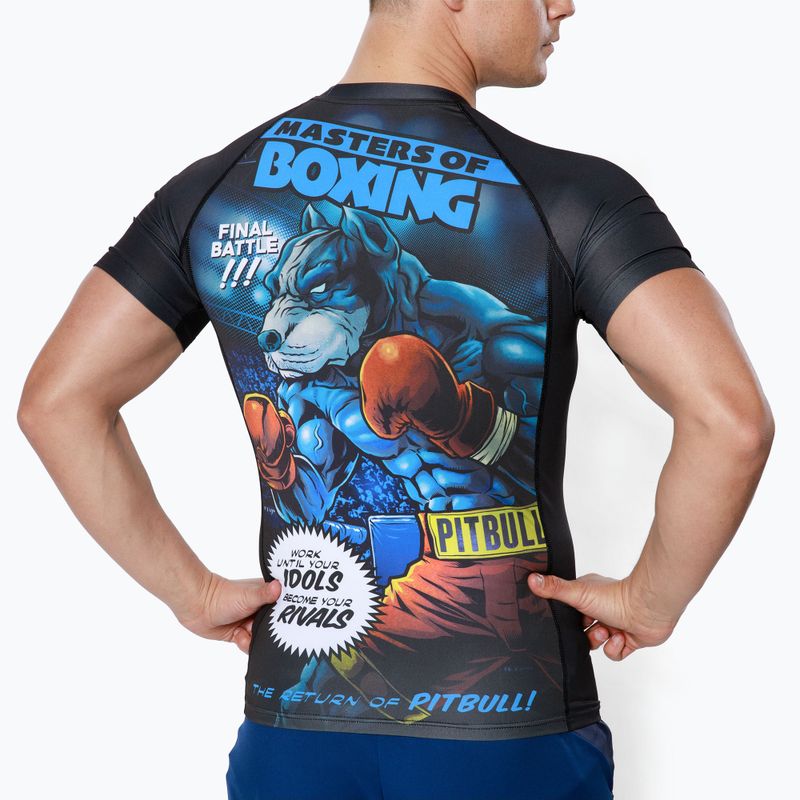 T-S Rash Master Of Boxing Pitbull West Coast da uomo nero 3
