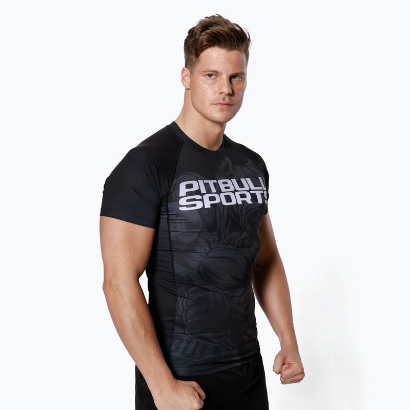 T-S Rash Master Of Mma rashguard Pitbull West Coast da uomo nero
