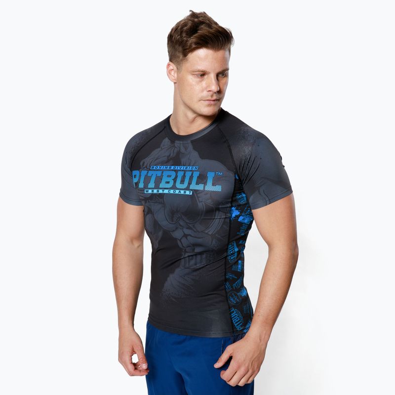 Pitbull West Coast uomo Rash T-S Masters Of Boxing rashguard nero
