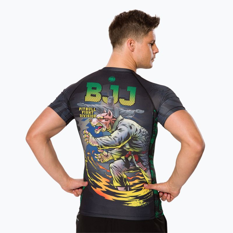 Pitbull West Coast uomo Rashguard T-S Masters Of BJJ nero 3