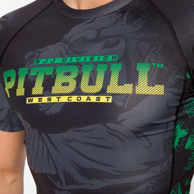 Pitbull West Coast uomo Rashguard T-S Masters Of BJJ nero 4